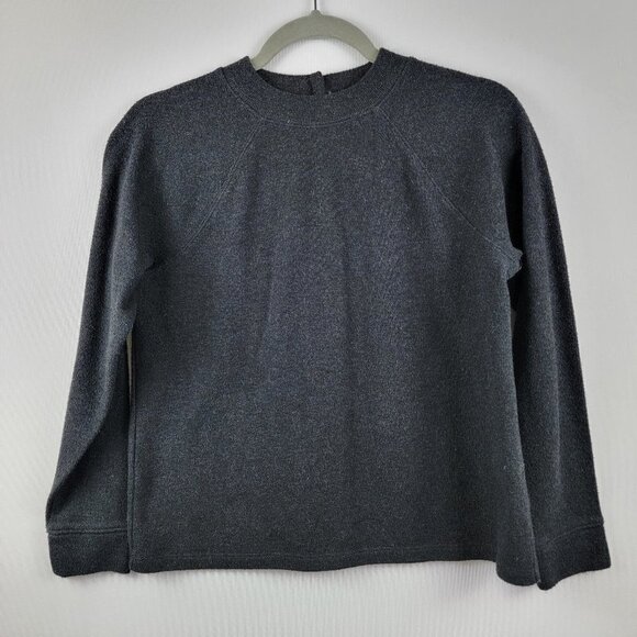 Madewell Sweaters - Madewell Sweater Women's XS Gray Long Sleeve Stretch Accent Button Black
